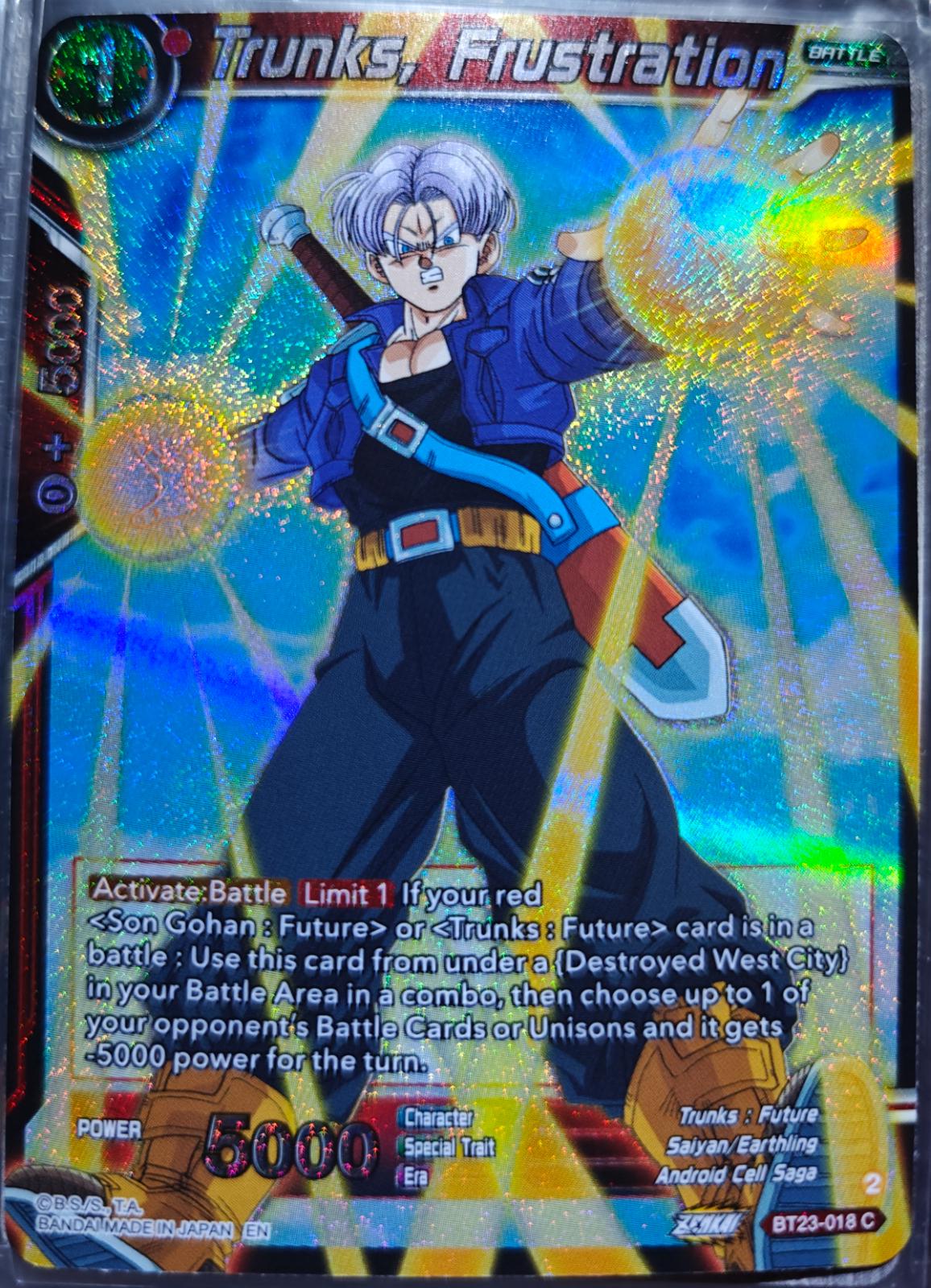 Trunks, Frustration [Foil] BT16-018 Prices | Dragon Ball Super