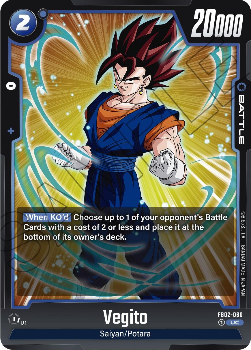 Vegito FB02-060 Dragon Ball Fusion World Blazing Aura
