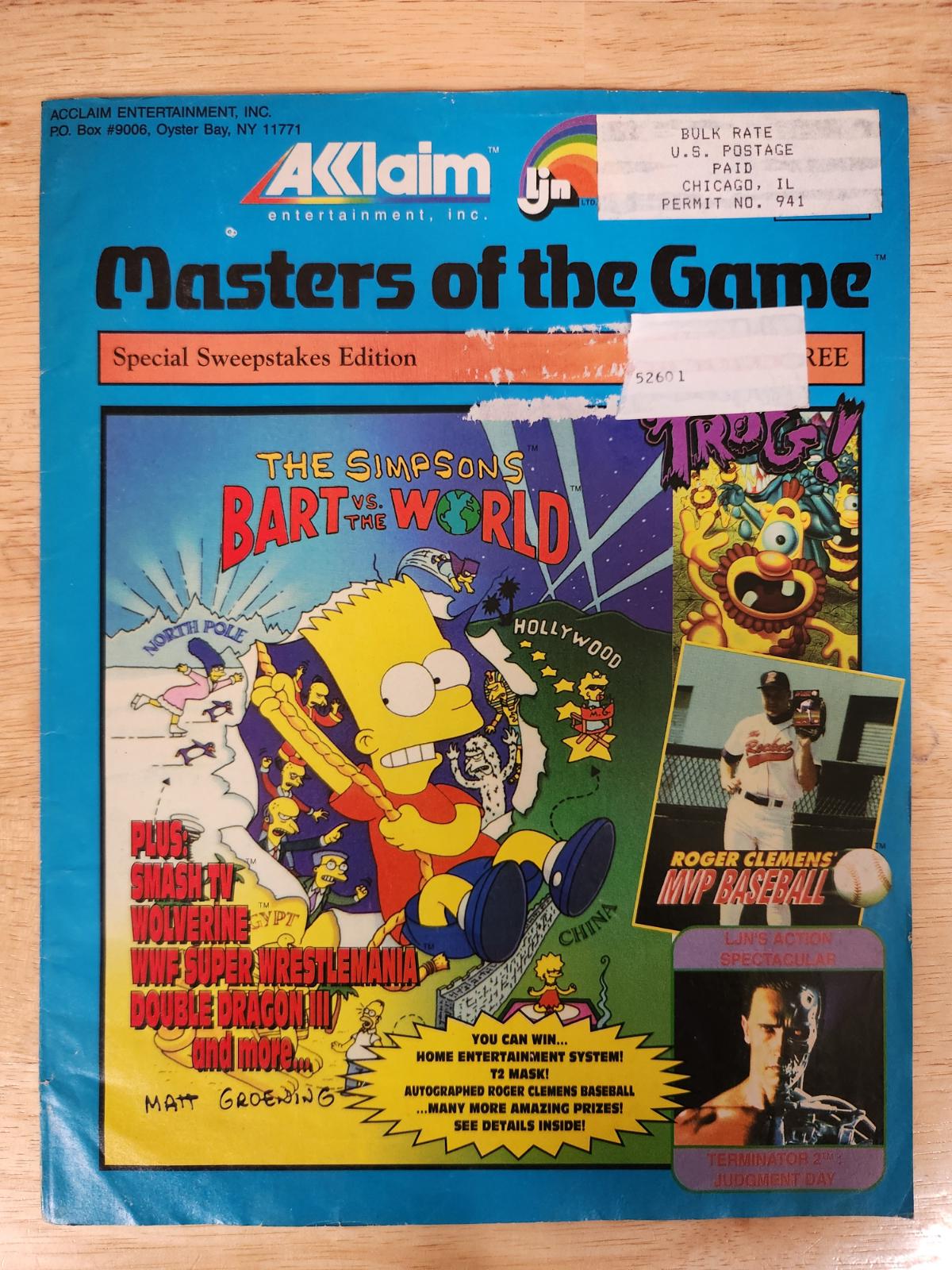 Acclaim Masters Of The Game Special Sweepstakes Edition Strategy Guide