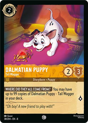 Dalmatian Puppy - Tail Wagger #38 Lorcana Reign of Jafar