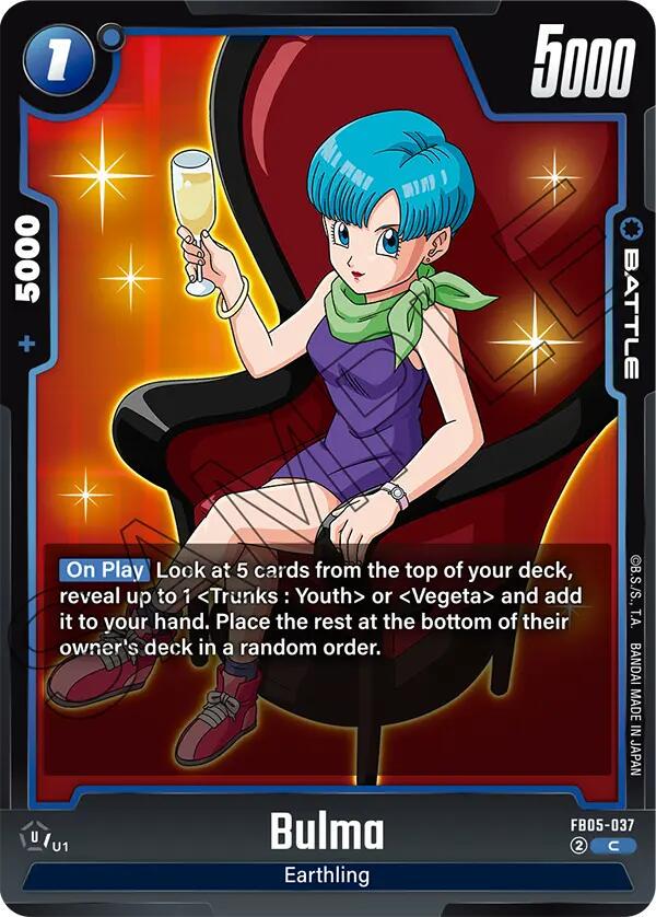 Bulma FB05-037 Dragon Ball Fusion World New Adventure