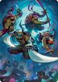 Heroes in a Half Shell Art Card | Magic Teenage Mutant Ninja Turtles Art Series