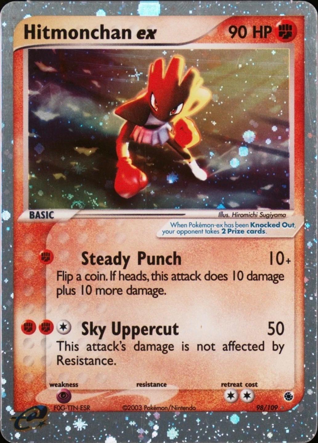 pokemon hitmonchan card value 62/108 - XY Evolution - Holo Rare Colorless Bullet Straight Punch (40) This attacks damage isnt affected by Resistance hitmonchan pokemon card value (dp6-99)