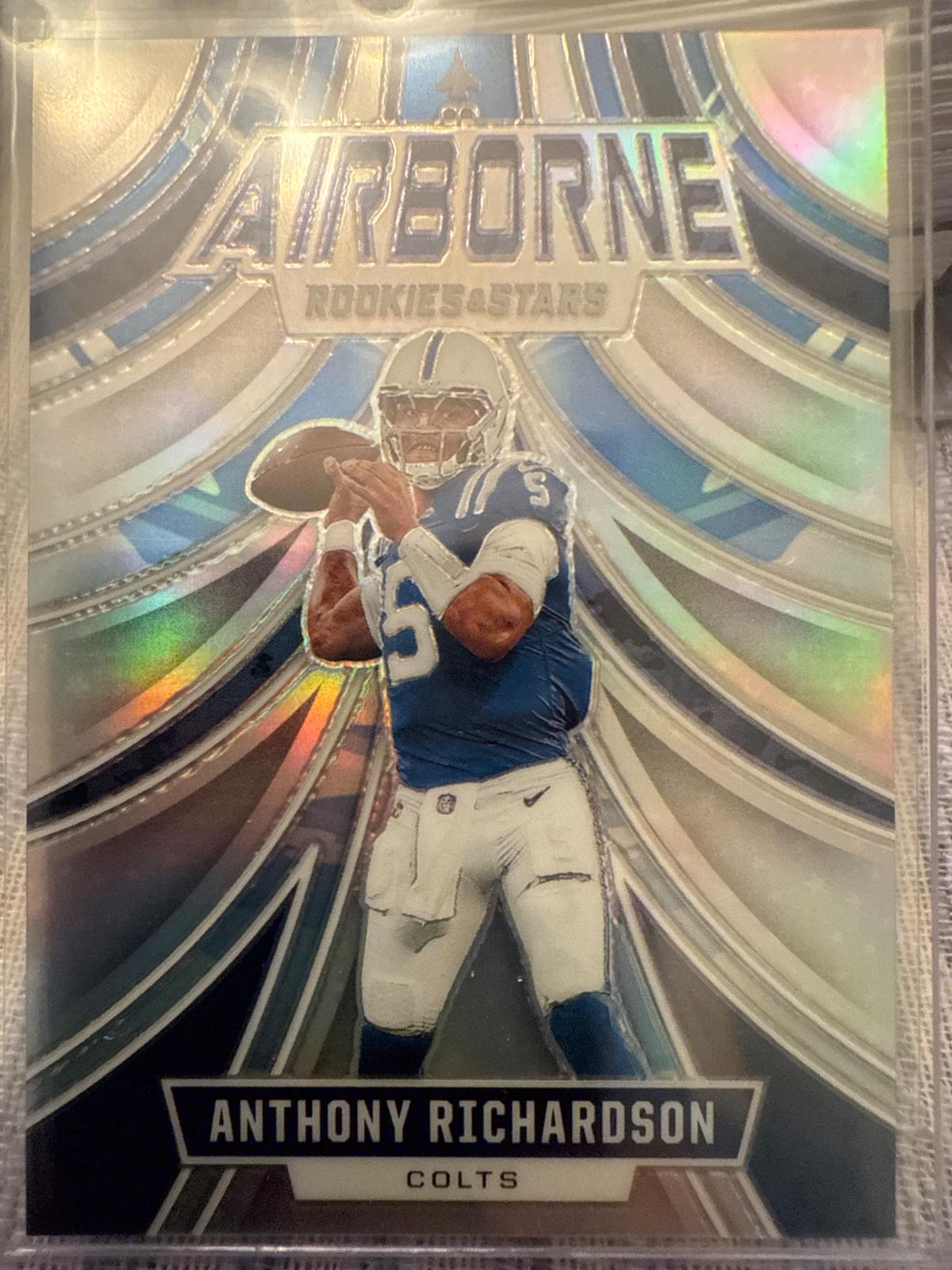Anthony Richardson #A-ARN Football Cards 2024 Panini Rookies & Stars Airborne Silver