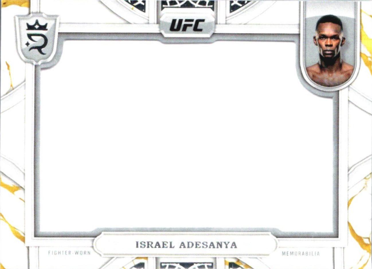 Israel Adesanya #RCJ-9 Ufc Cards 2024 Topps Royalty UFC Relic Jewels