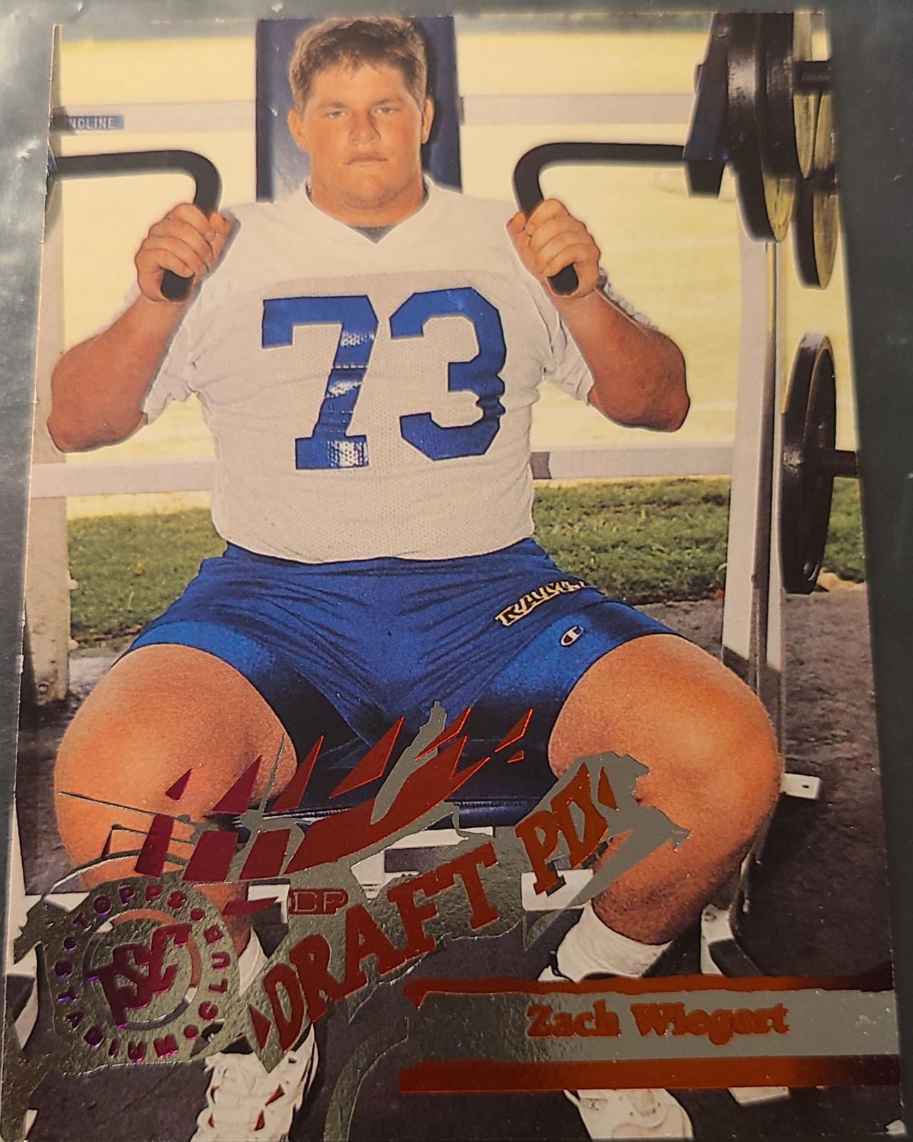 ZACH WEIGERT #438 Football Cards 1995 Stadium Club