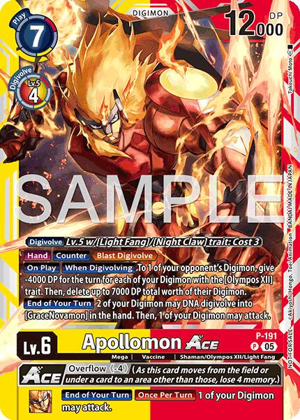 Apollomon ACE #P-191 P