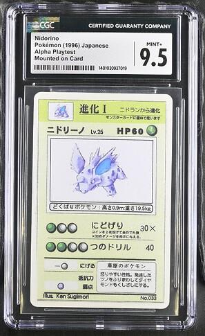 Nidorino Pokemon Japanese Alpha Playtest