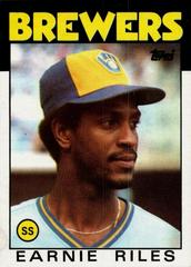 Earnie Riles #398 Baseball Cards 1986 Topps Prices