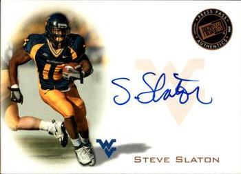 Steve Slaton #PPS-SS 2008 Press Pass Autograph Football