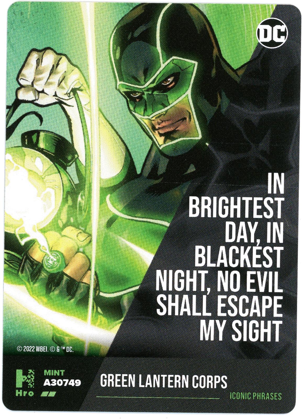 In Brightest Day, In Blackest Night, No Evil Shall Escape My Sight ...