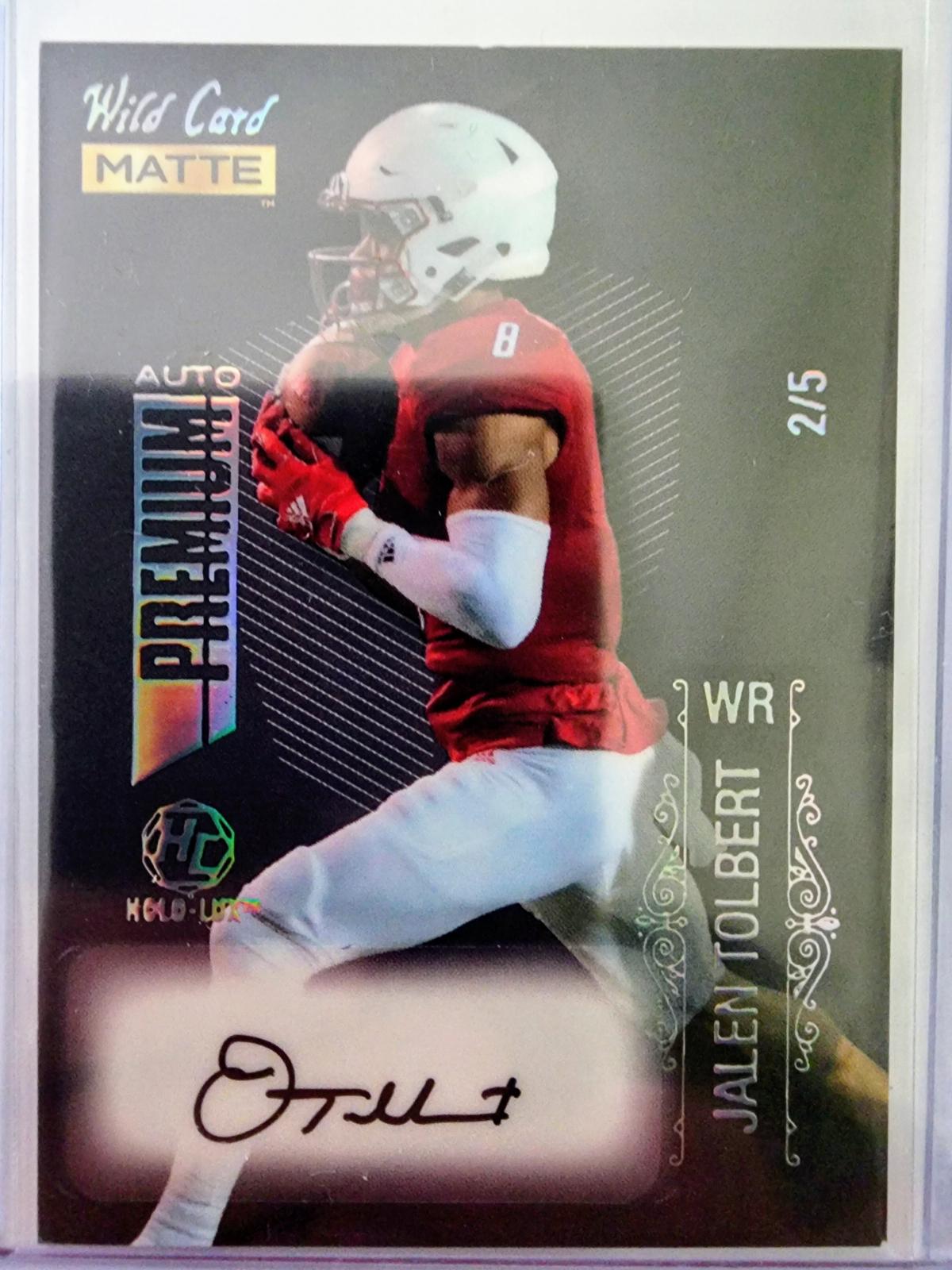 Jalen Tolbert #MB-A 2022 Wild Card Matte Autographs Football