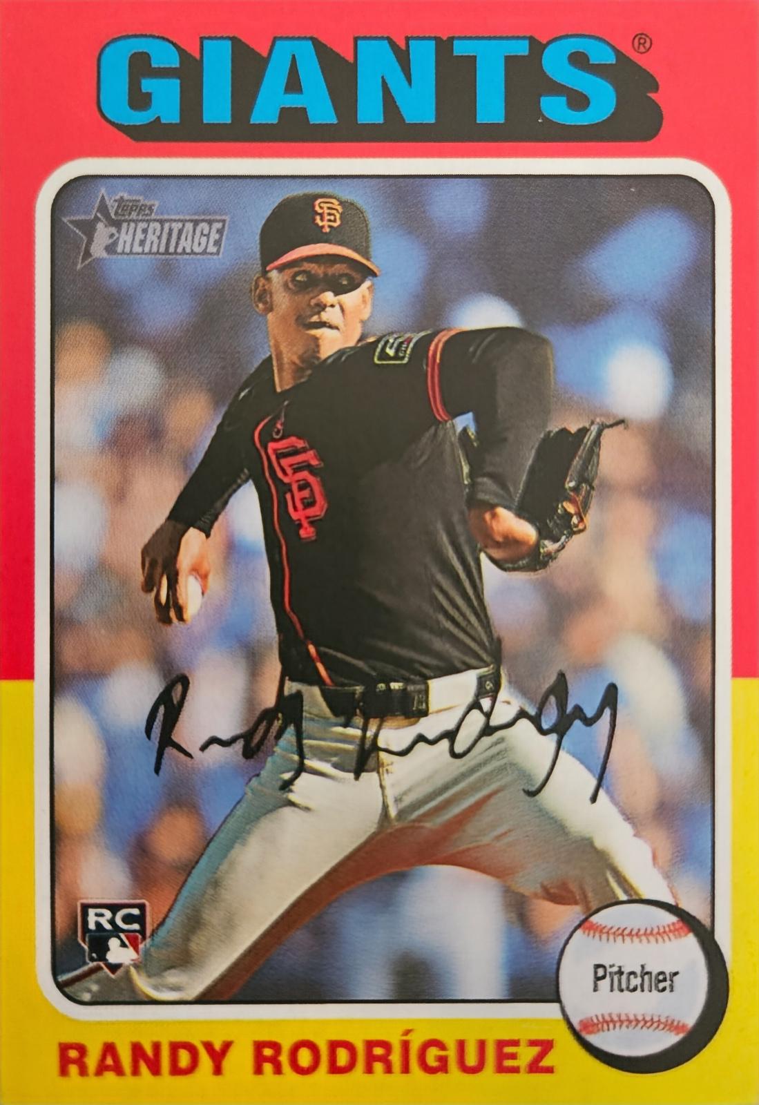 Randy Rodriguez #513 Baseball Cards 2024 Topps Heritage