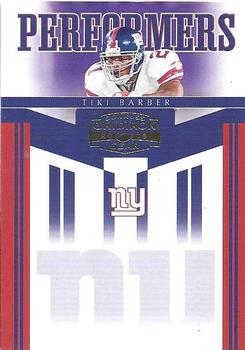 Tiki Barber #PR-36 2006 Panini Donruss Gridiron Gear Performers Football