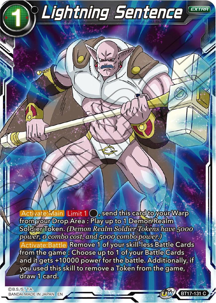 Lightning Sentence BT17-131 Dragon Ball Super Ultimate Squad