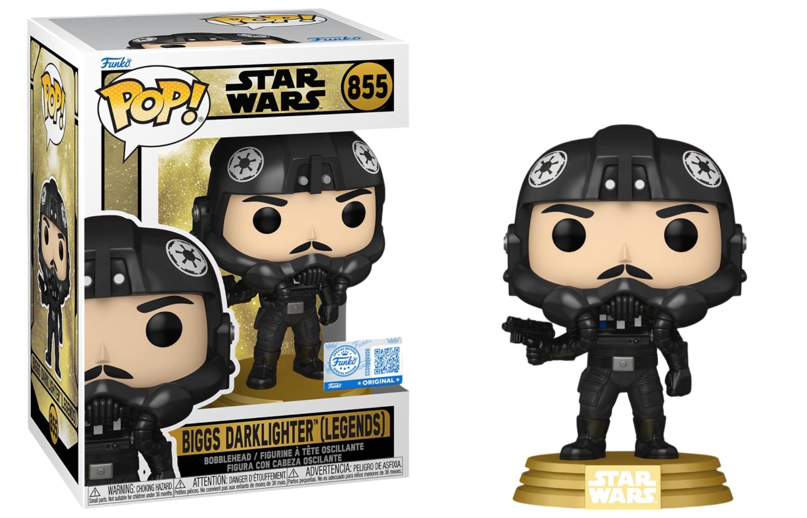 Biggs Darklighter #855 Star Wars Funko Pop box and figure