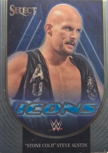 Stone Cold Steve Austin #4 Wrestling Cards 2024 Panini Select WWE Icons
