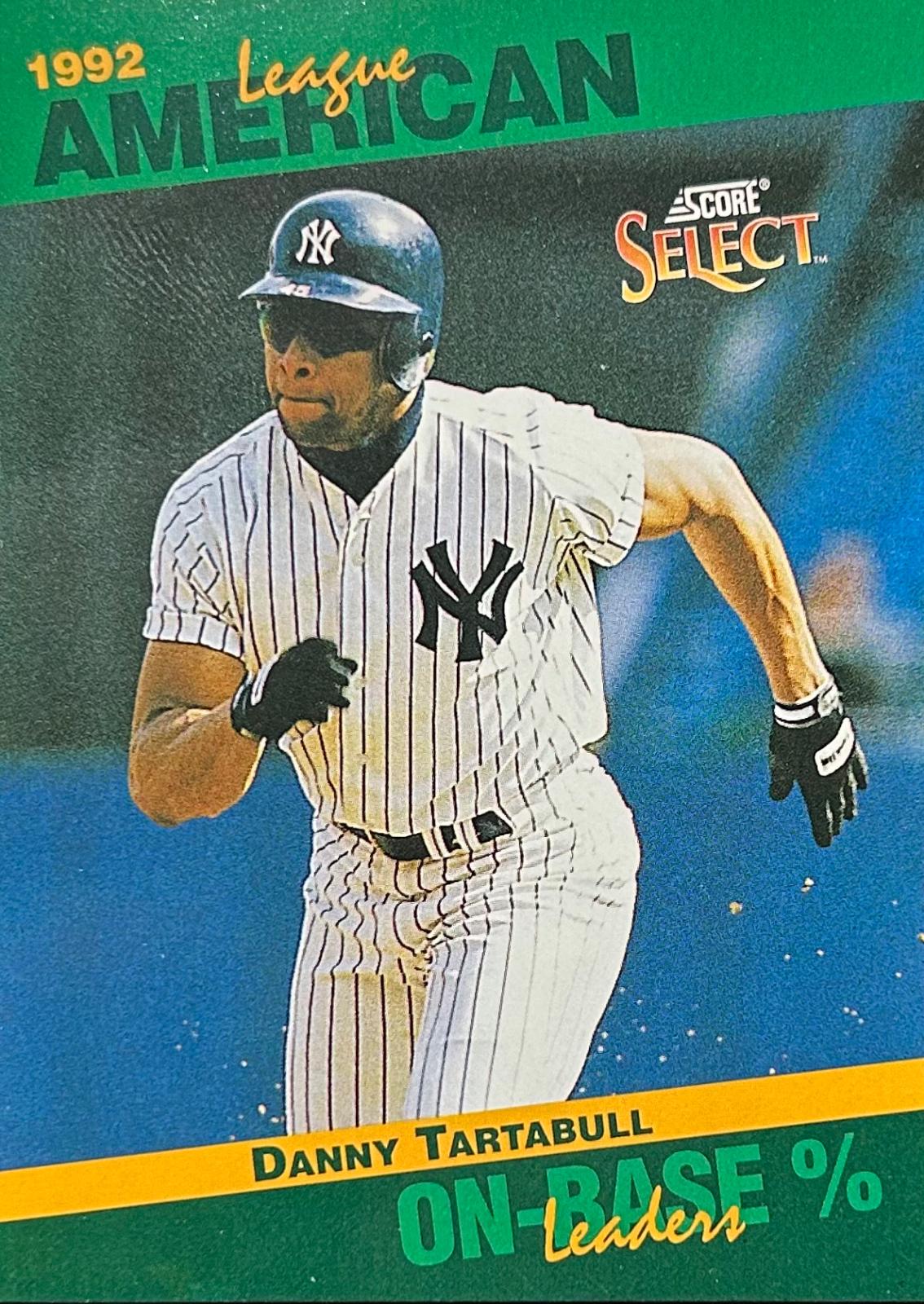 Danny Tartabull #50 Baseball Cards 1993 Score Select Stat Leaders