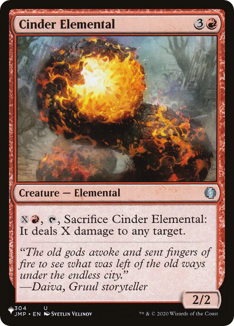Cinder Elemental #304 Magic The List Reprints