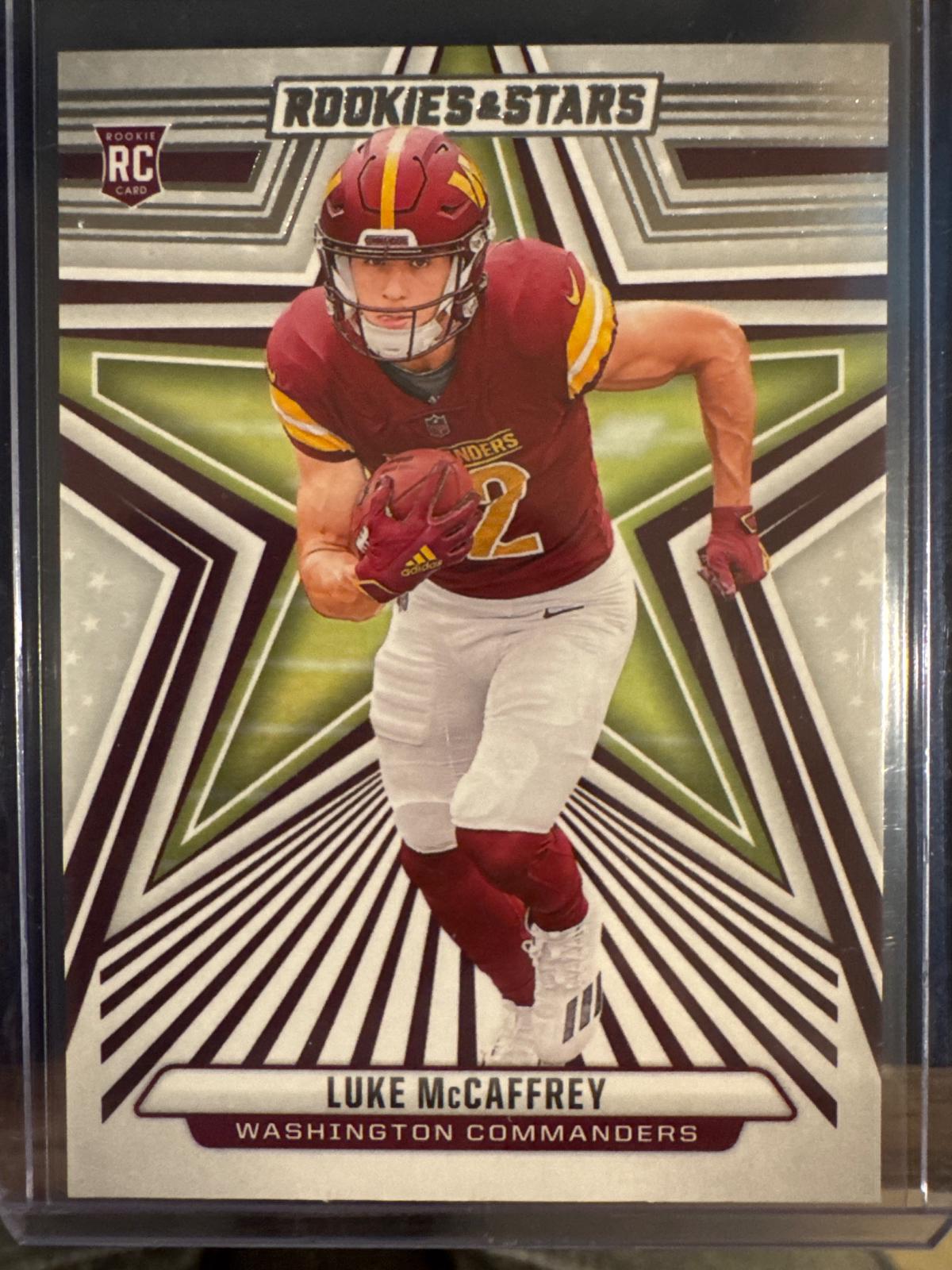 Luke McCaffrey #168 Football Cards 2024 Panini Rookies & Stars