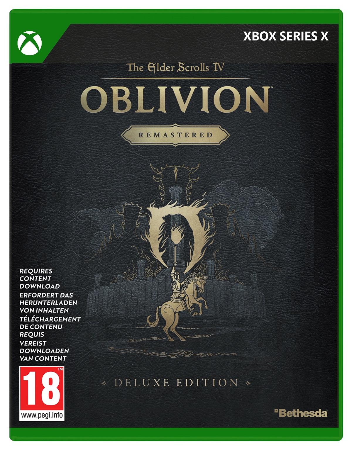 Carátula de Elder Scrolls IV Oblivion Remastered Deluxe Edition para Xbox Series X (edición PAL España)