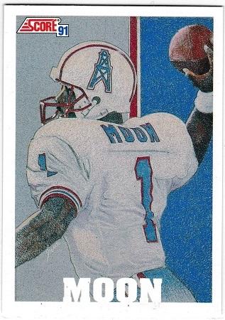 Warren Moon #638 Football Cards 1991 Score