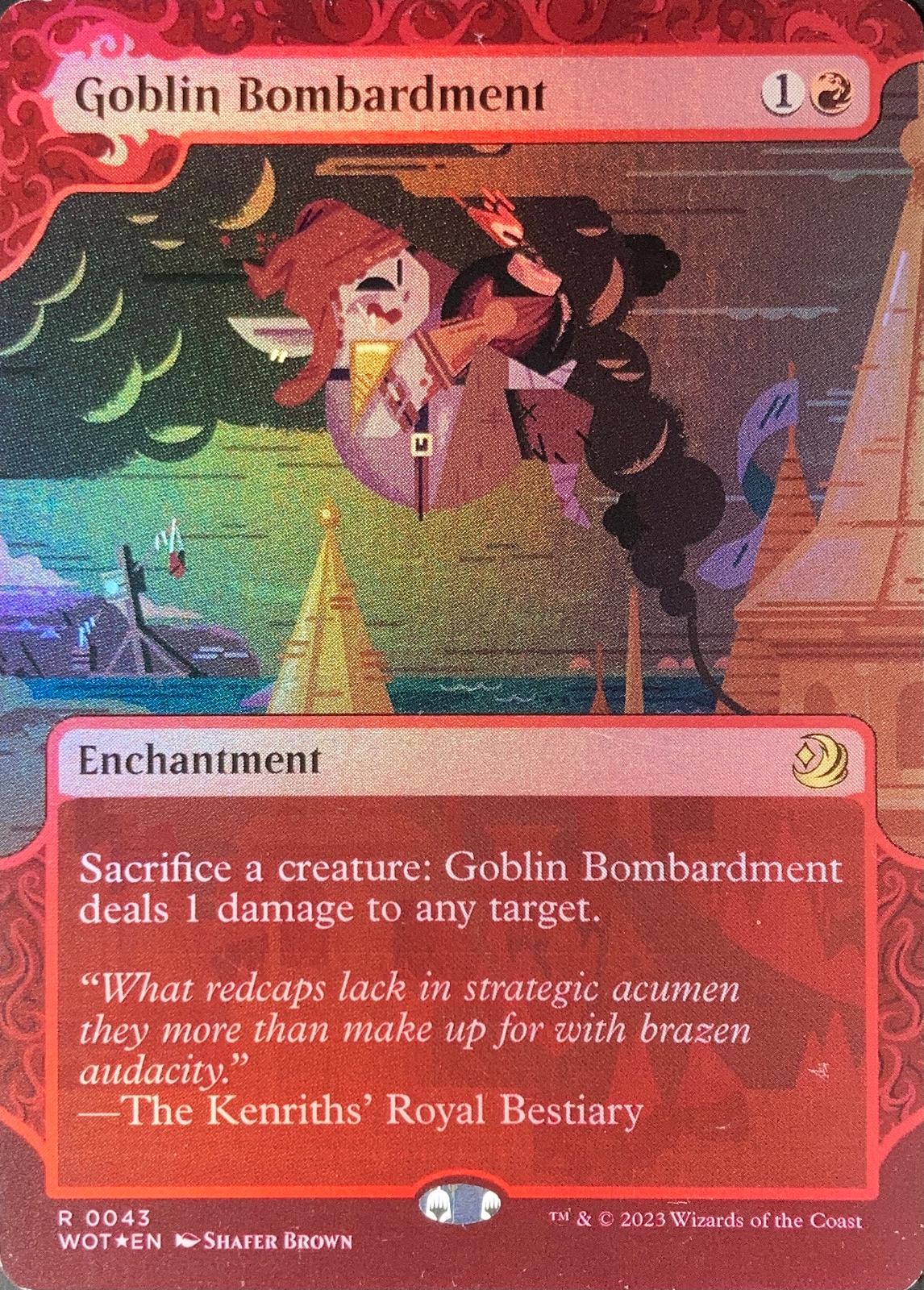 Goblin Bombardment [Foil] #43 Prices | Magic Wilds of Eldraine