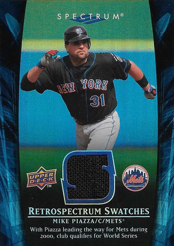 Mike Piazza #RS-MP2 2008 Upper Deck Spectrum Retrospectrum Swatches Baseball
