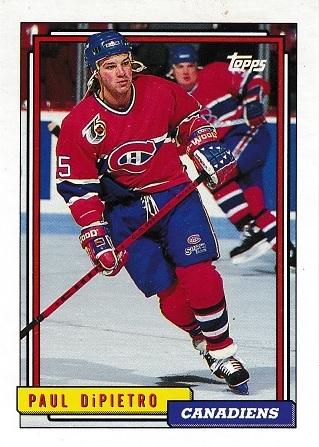 Paul DiPietro #361 Hockey Cards 1992 Topps