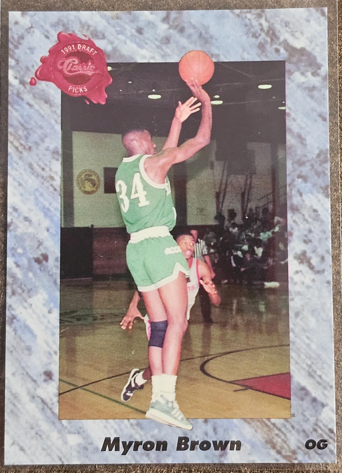 Myron Brown #172 1991 Classic Draft Basketball