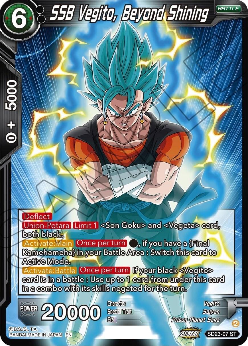 SSB Vegito, Beyond Shining SD23-07 Dragon Ball Super Critical Blow
