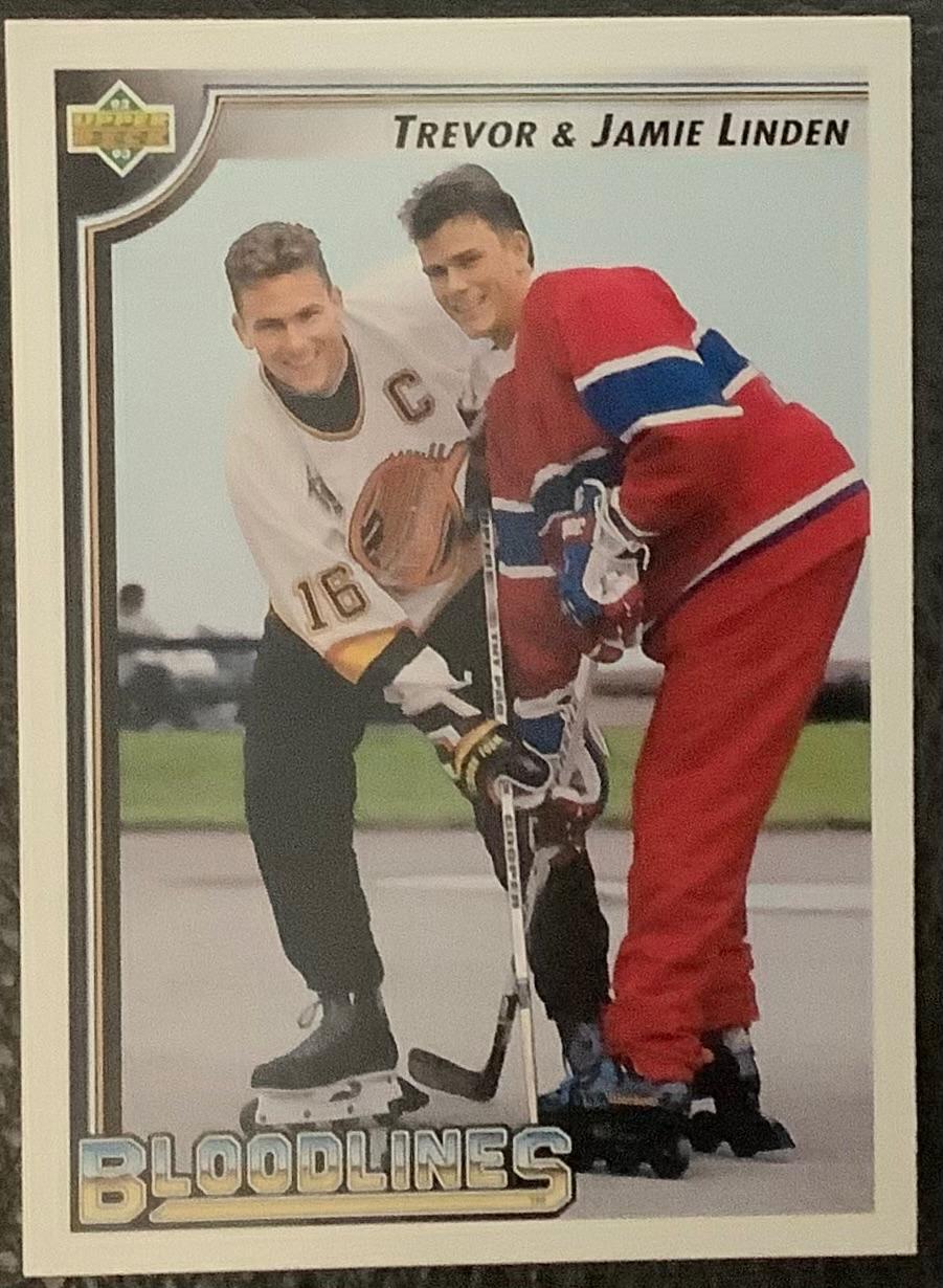 Trevor & Jaime Linden #38 Hockey Cards 1992 Upper Deck
