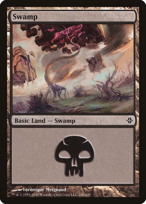 Swamp #240 Magic Rise of the Eldrazi