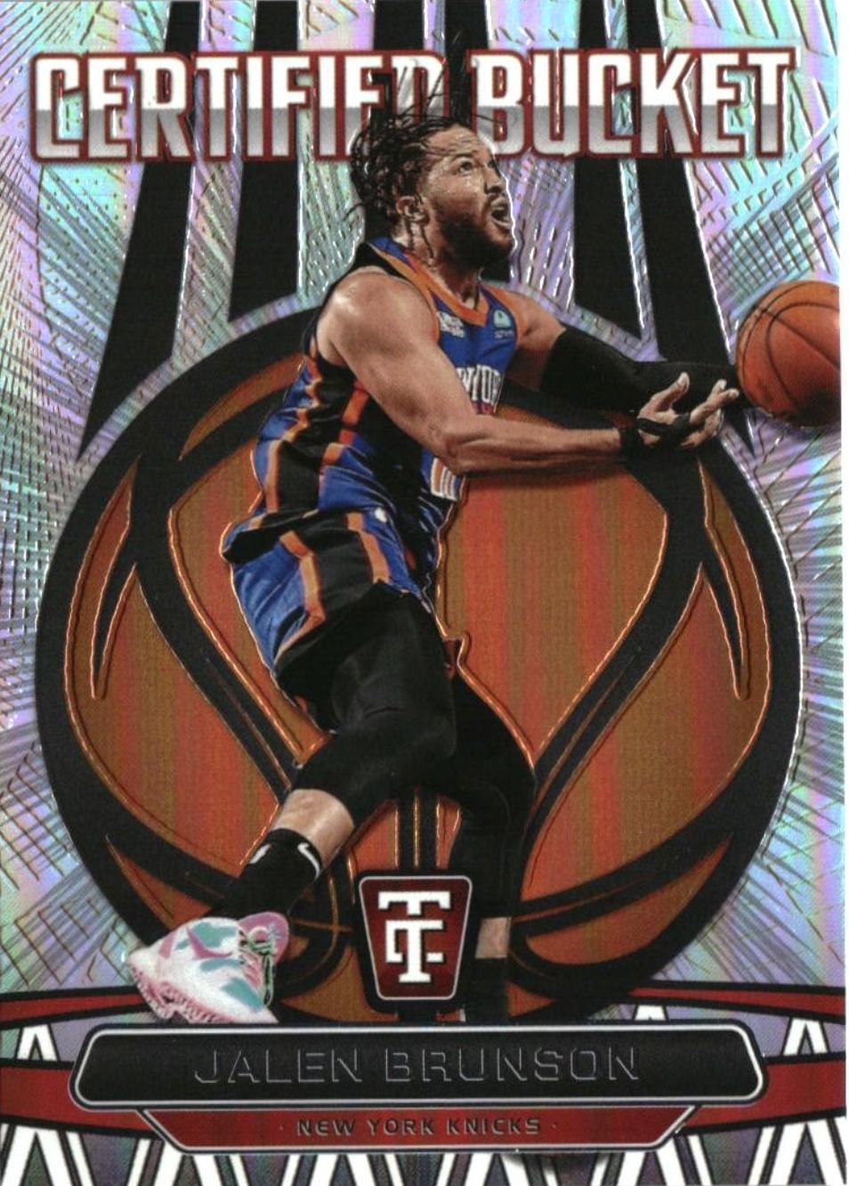 Jalen Brunson #8 Basketball Cards 2024 Panini Totally Certified Bucket