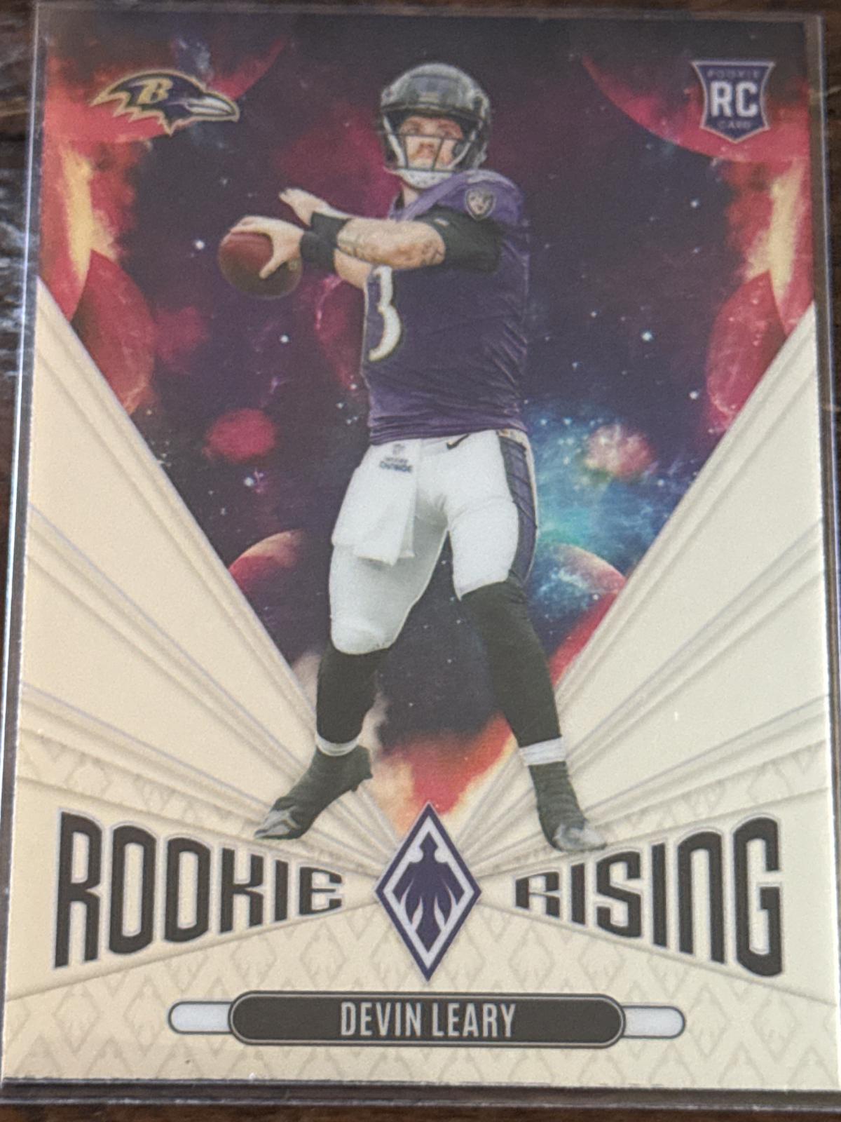 Devin Leary #RR-DLY Football Cards 2024 Panini Phoenix Rookie Rising