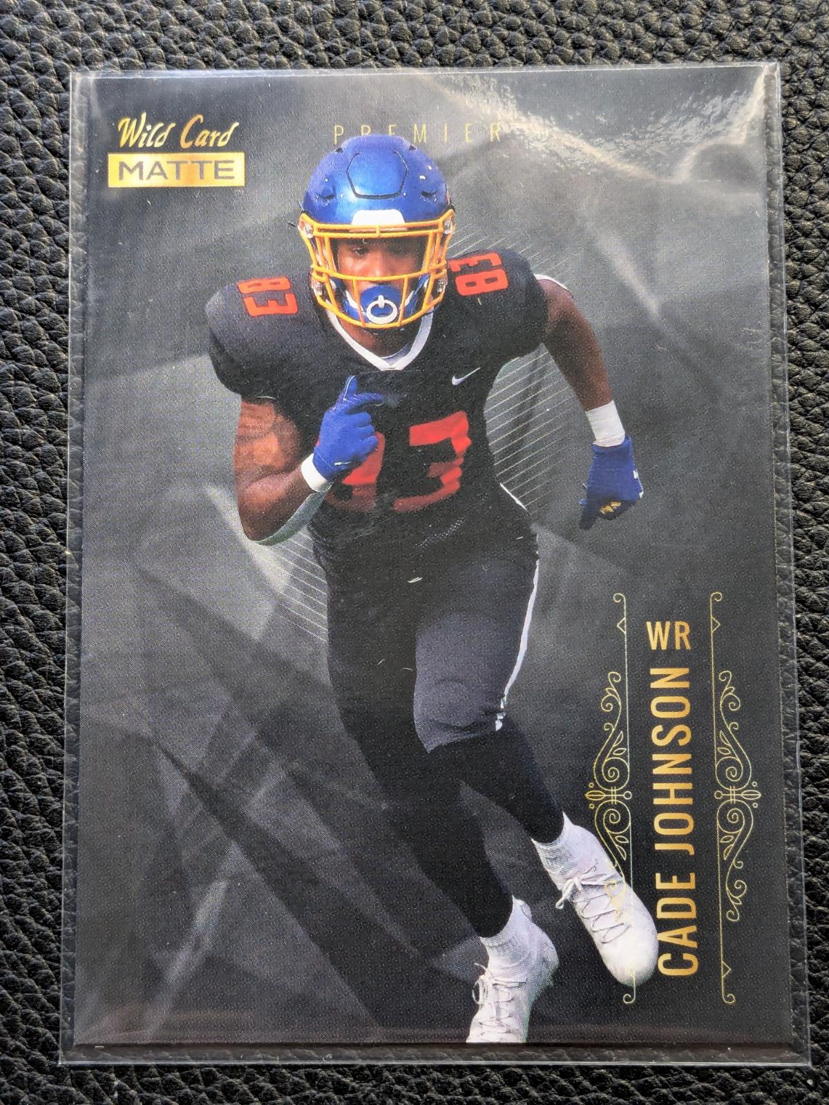 Cade Johnson #MBC-70 Football Cards 2021 Wild Card Matte