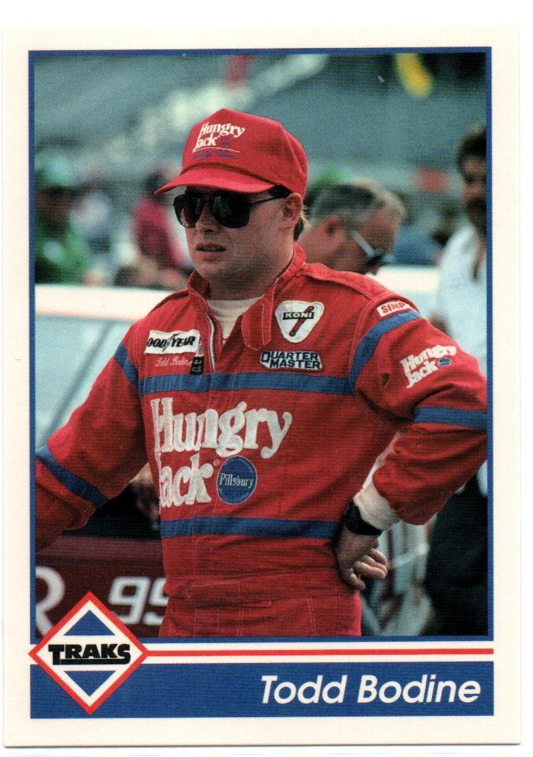 Todd Bodine #34 Racing Cards 1992 Traks NASCAR