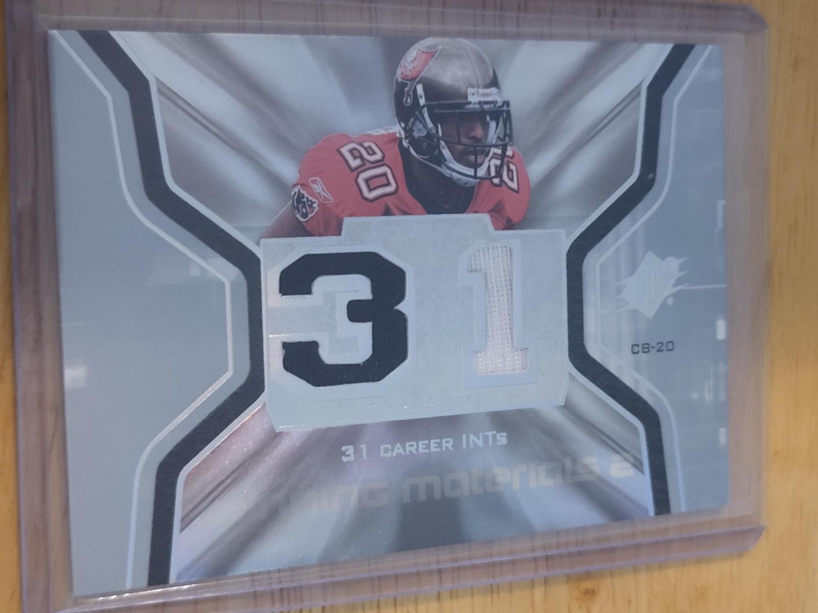 Ronde Barber #WMS-BA 2007 Spx Winning Materials Stat Football