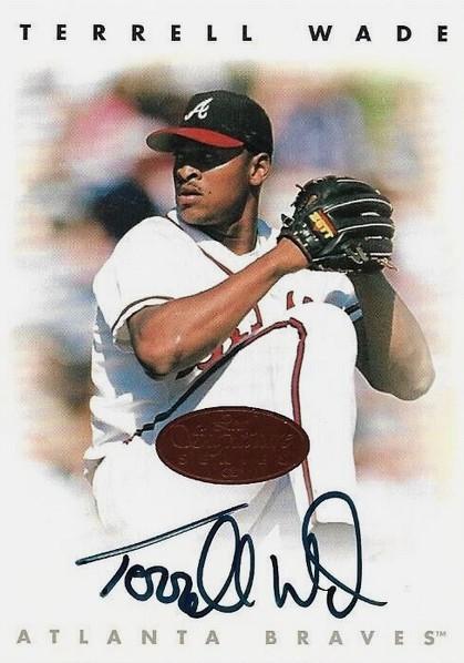 Terrell Wade Baseball Cards 1996 Leaf Signature Autographs