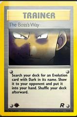 The Boss's Way [1st Edition Thick Stamp Error] #73 Pokemon Team Rocket Prices