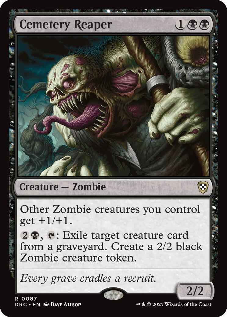 Cemetery Reaper (Magic Aetherdrift Commander)