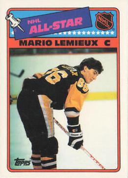 Mario Lemieux #2 Hockey Cards 1988 Topps Stickers