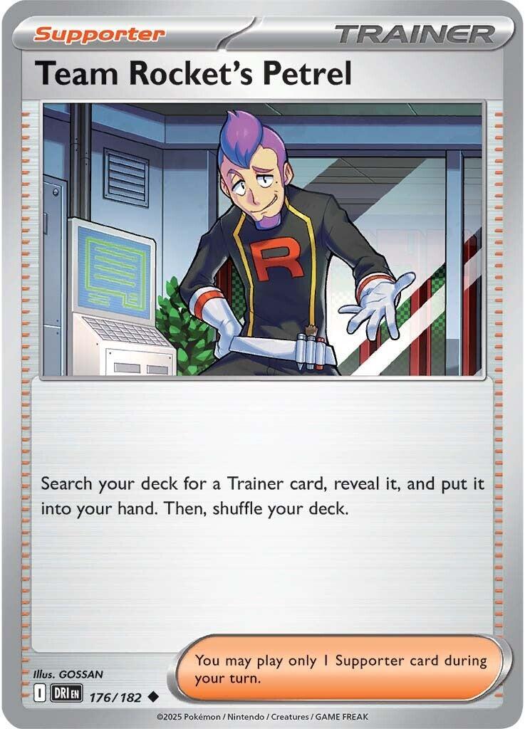 Team Rocket's Petrel #176 Pokemon Destined Rivals