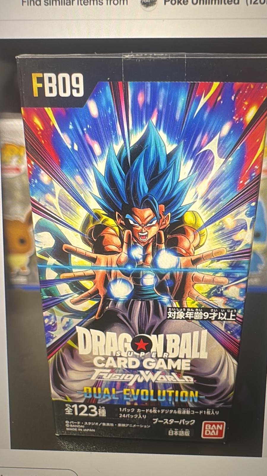 Booster Box (Dragon Ball Japanese Fusion World Dual Evolution)