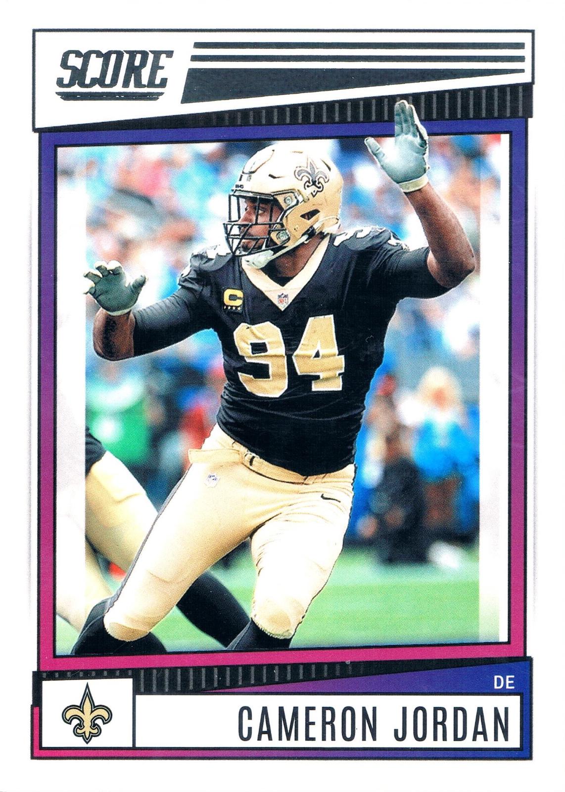 Cameron Jordan #60 2022 Panini Score Football