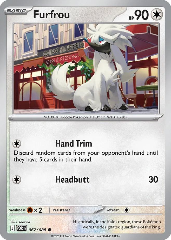 Furfrou #67 Prices | Pokemon Perfect Order | Pokemon Cards