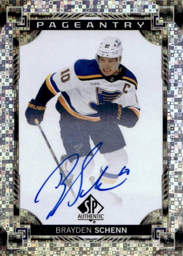 Brayden Schenn #P-41 2024 Sp Authentic Pageantry Auto Hockey