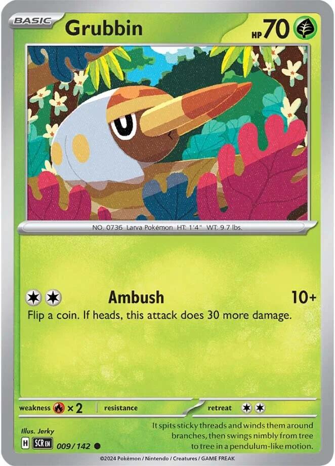 Grubbin #9 Pokemon Stellar Crown