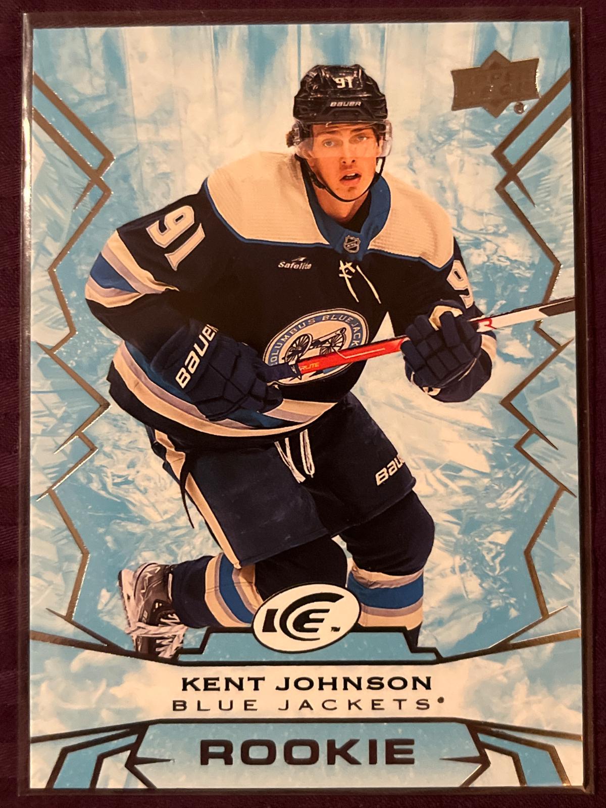 Kent Johnson #141 Hockey Cards 2022 Upper Deck Ice Hockey
