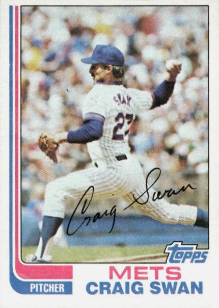 1982 Topps Craig Swan #592 card
